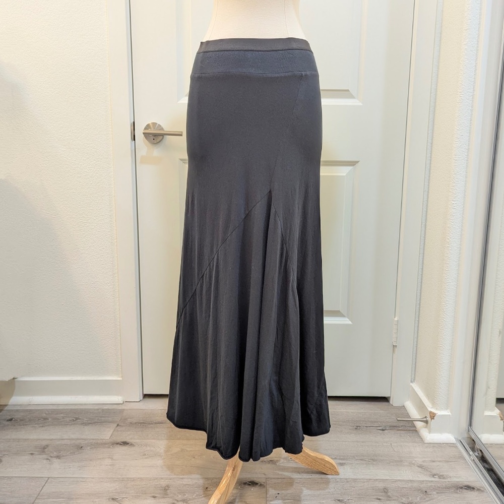JARBO Long Black Maxi Full Skirt Unique Fit & Flare Mermaid - 34P Small